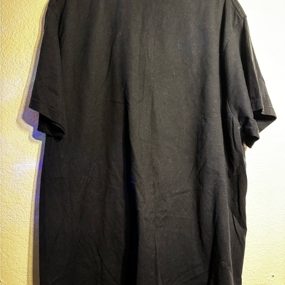 Old Navy Black T-Shirt with Blue Graphic Design - Picture 2 of 3